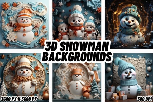 3D Snowman Backgrounds: Your Winter Wonderland Awaits