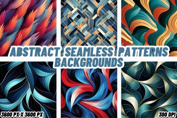 Abstract Seamless Patterns Backgrounds for Modern Design