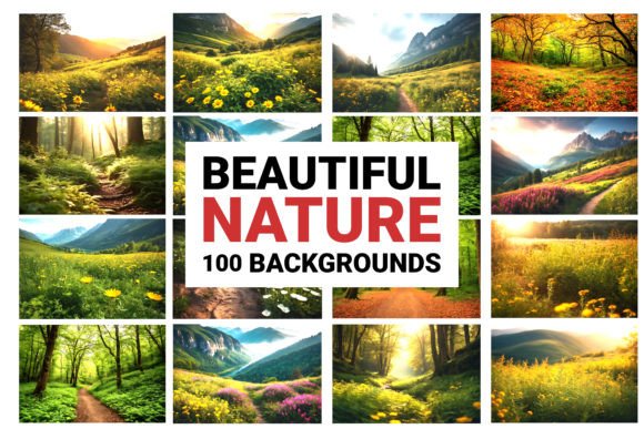 Beautiful Nature Backgrounds Bundle: Six Images for Every Project