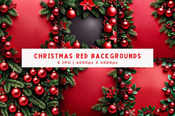 Christmas Red Natural Backgrounds: Your Festive Design Solution