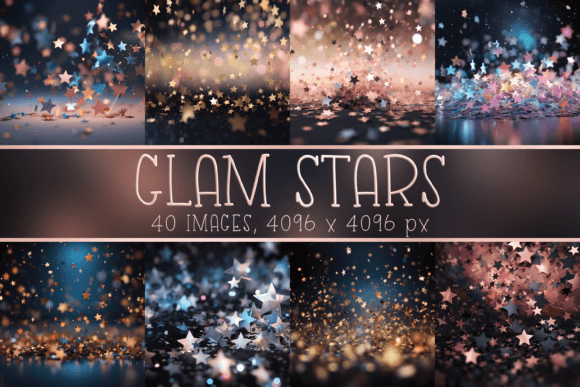 Dark Glam Bokeh Star Backgrounds: Your Next Design Secret