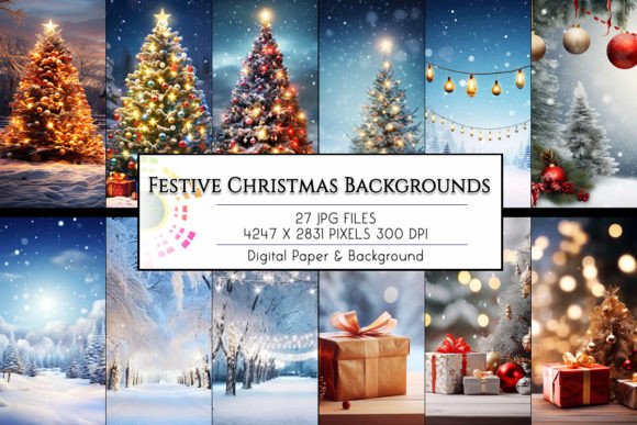 Elevate Your Holiday Design with Christmas Festive Backgrounds
