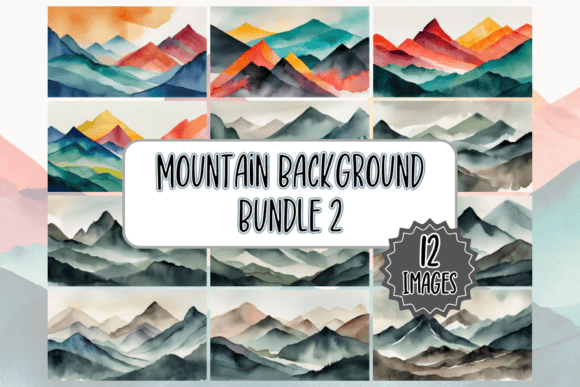 Elevate Your Visuals: Mountain Backgrounds Bundle 2