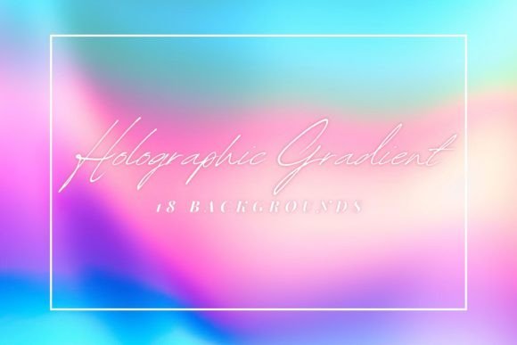 Elevate Your Visuals with Holographic Gradient Backgrounds