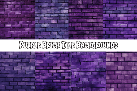 Explore the Allure of Purple Brick Tile Backgrounds