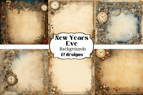 Festive Textures: A Guide to 12 New Years Digital Paper Backgrounds