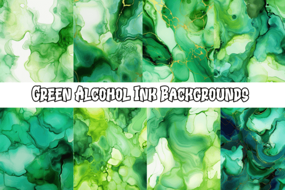 Green Alcohol Ink Backgrounds: A Designer's Guide