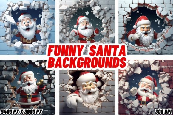 Inject Festive Humor with Funny Santa Backgrounds