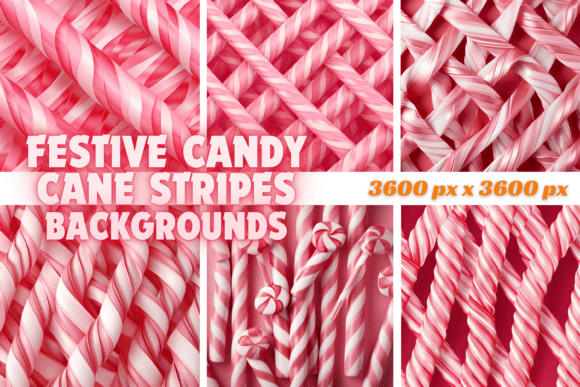 Sweeten Your Designs with Festive Candy Cane Stripes Backgrounds