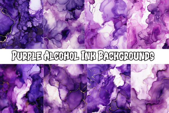 The Allure of Purple Alcohol Ink Backgrounds