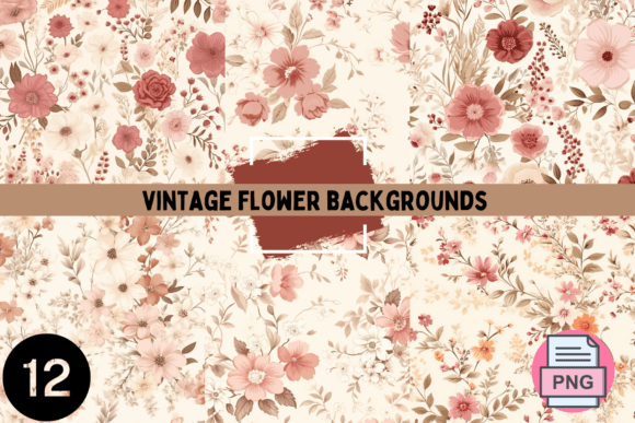 Timeless Charm: The Vintage Flower Backgrounds Collection
