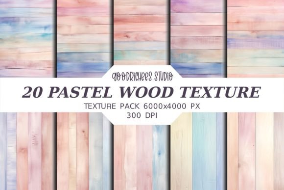 Transform Your Projects with Pastel Wood Backgrounds Graphic
