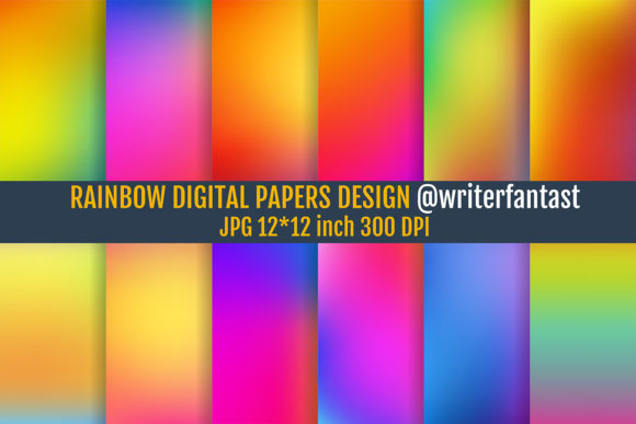 Using Rainbow Digital Papers to Energize Your Visuals